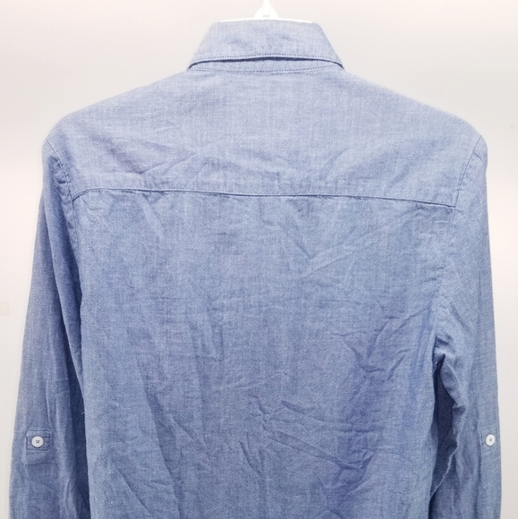 Men's Benny Gold Long Sleeve Blue Shirt - Picture 2 of 9